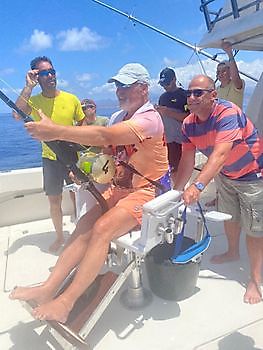 Jos Kuiper in gevecht met zijn Marlijn Cavalier & Blue Marlin Sport Fishing Gran Canaria