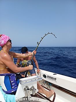 700 lbs Blue Marlin released on the boat Cavalier Cavalier & Blue Marlin Sport Fishing Gran Canaria