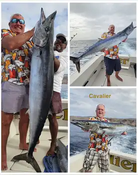 7/12 - 3 enormous wahoo! - Cavalier & Blue Marlin Sport Fishing Gran Canaria
